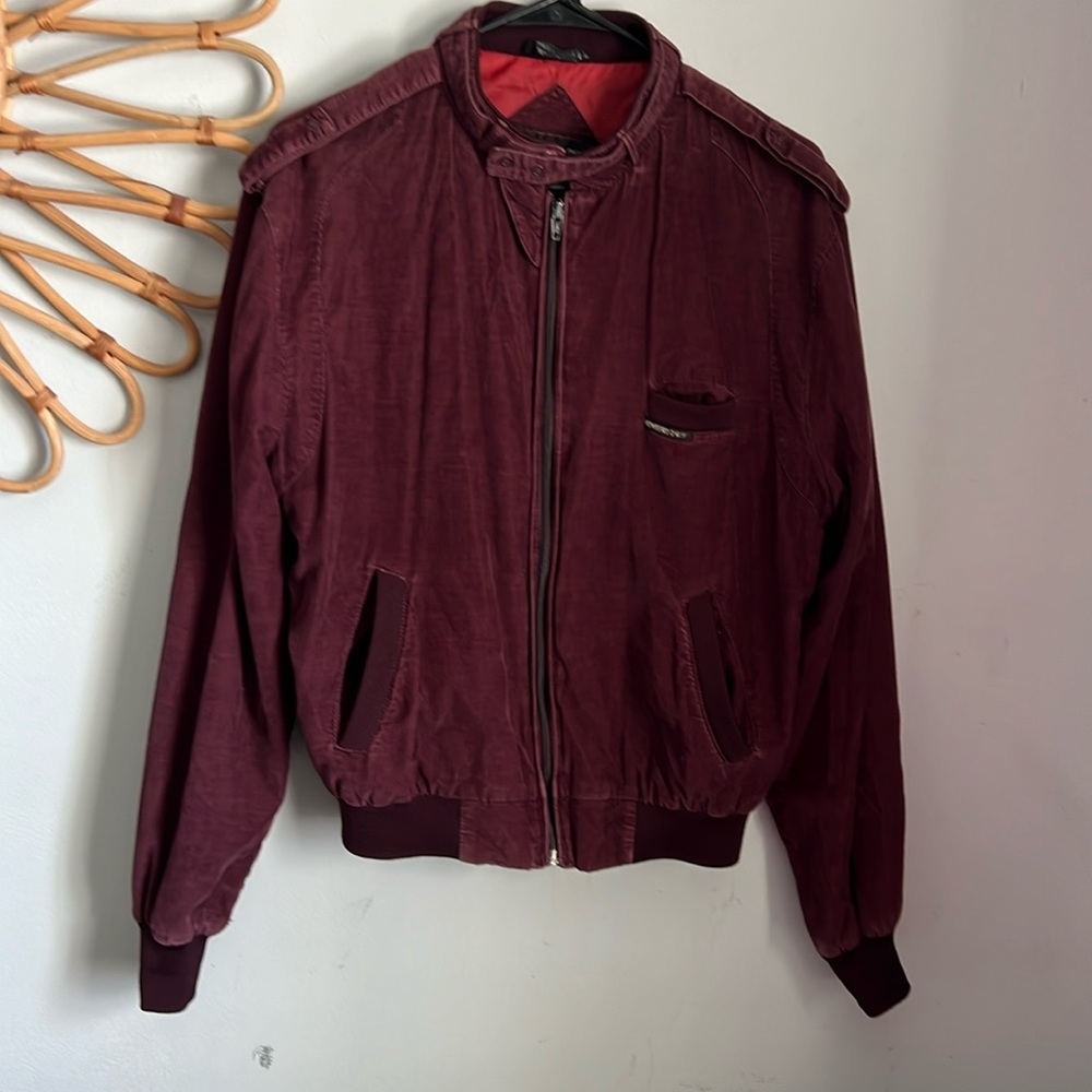 Vintage Members Only burgundy jacket